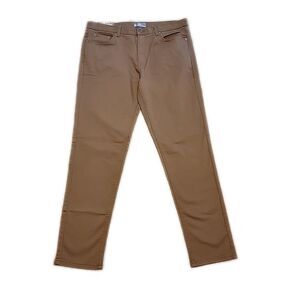 Members Mark Logan Slim Fit Pants ~ 34W 32L ~ 5 Pockets ~ Brown